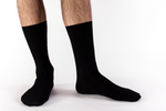 Men's Black Bamboo and Organic Cotton Socks
